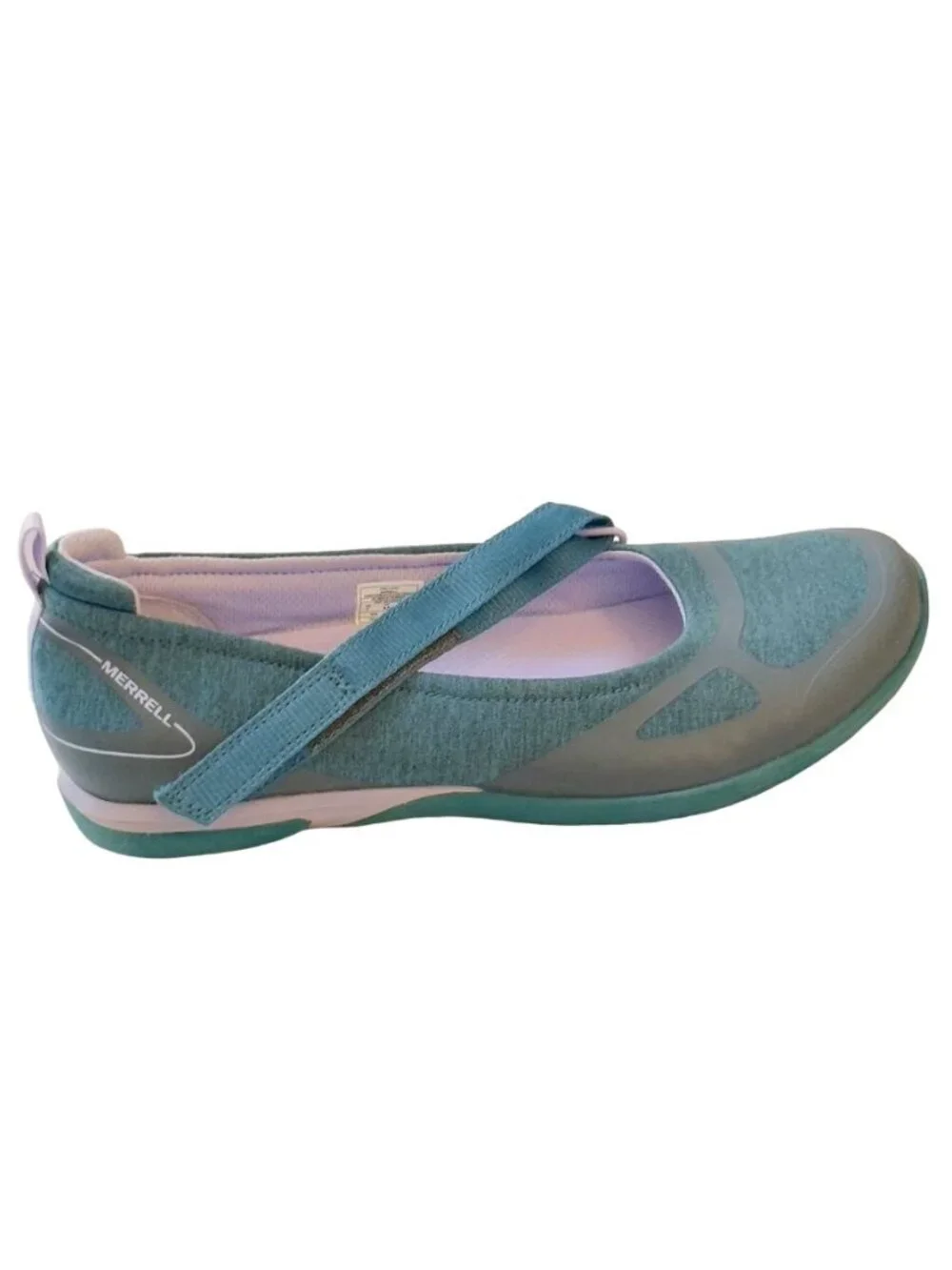 MERRELL Women's Shoes Teal/Lilac Comfort Lightweight Hook & Loop Strap Size 7M